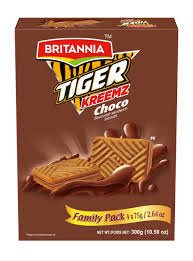Britannia Tiger Kreemz Choco 300G (75*4)