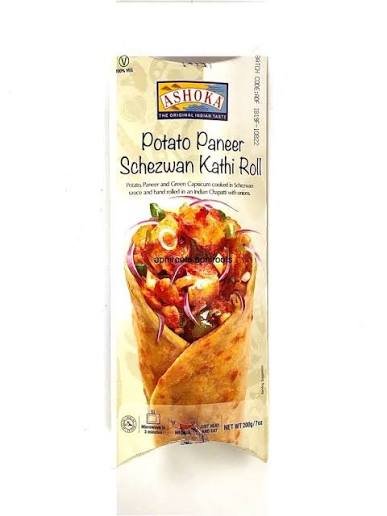 ASHOKA POTATO PANEER SCHEZWAN KATHI ROLL 200GM