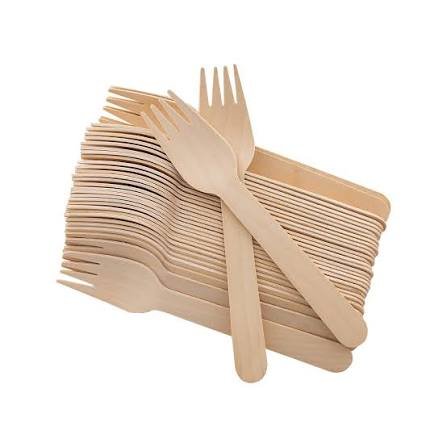 Wooden Forks - 100pcs