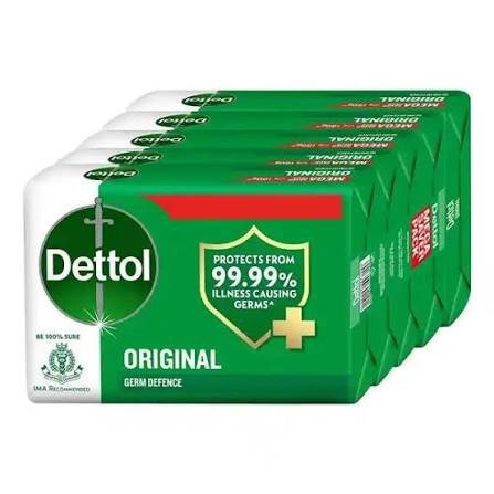 DETTOL SOAP (ORIGINAL) (GREEN) (MULTI) (4+1) 5PICS X 100GM