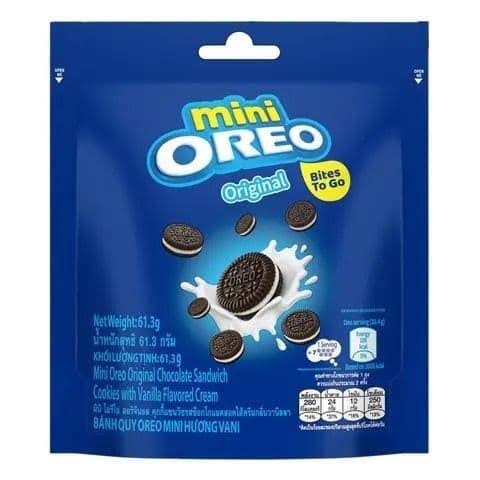 OREO MINIS POUCH 58.4G VANILLA