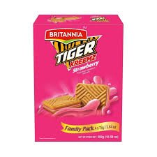 Britannia Tiger Kreemz Strawberry 300G (75*4)