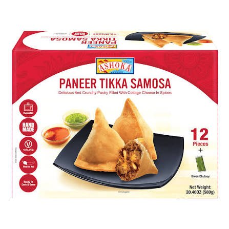 ASHOKA PANEER TIKKA SAMOSA 12PC x 480GM