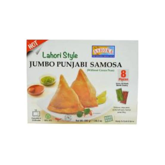 ASHOKA LAHORI/PUNJABI STYLE JUMBO SAMOSA EXTRA HOT (25PC) 1875GM