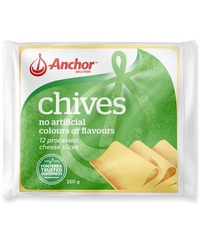ANC CHIVES cheese slices 250G