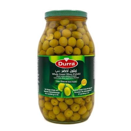 Durra Green Olives 2.9kg