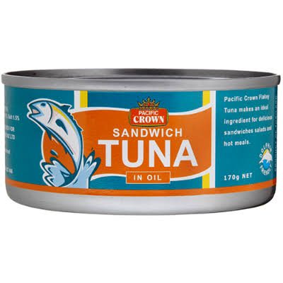 P/CROWN SANDWICH TUNA FLAKES IN OIL 170G
