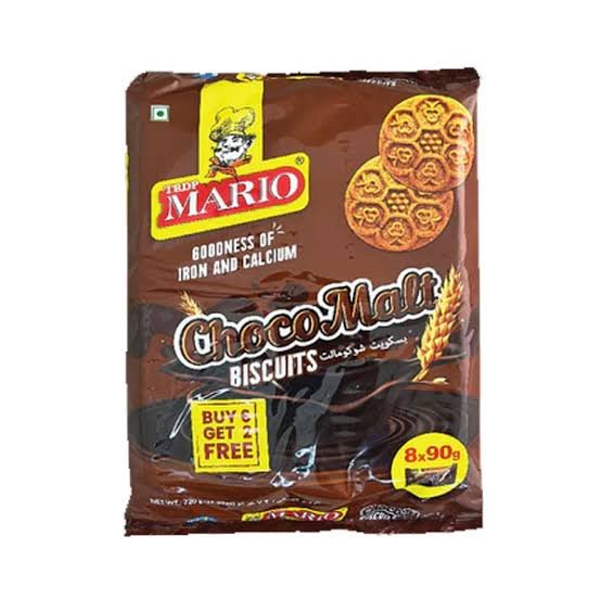 MARIO CHOCOMALT BISCUITS (8X90GM)