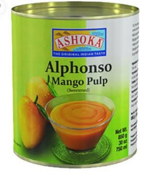 ASHOKA ALPHANSO MANGO PULP850GM x 6