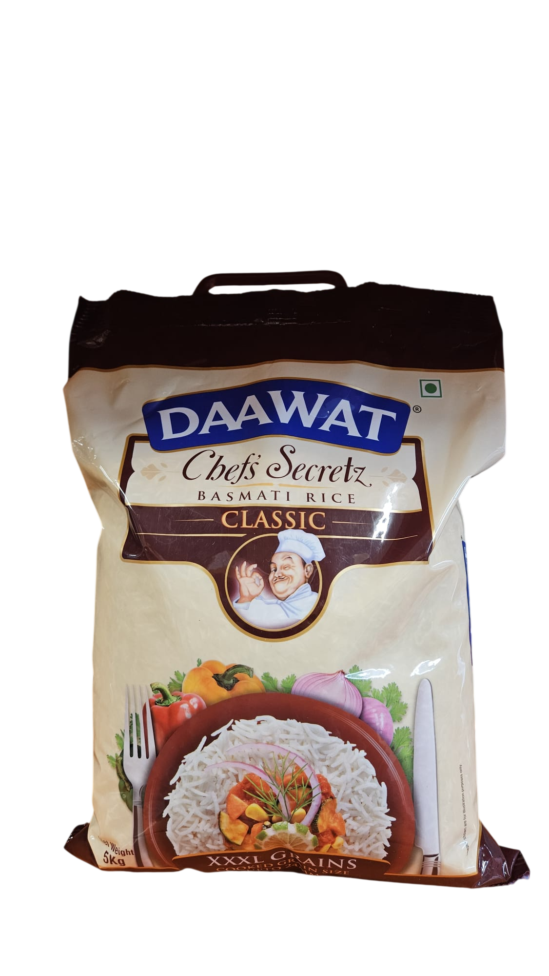 DAAWAT RICE BASMATI CHEF SECRET CLASSIC 5KG 4s (DAAWAT)
