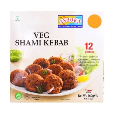 ASHOKA VEG SHAMI KEBAB (12PC) 360GM