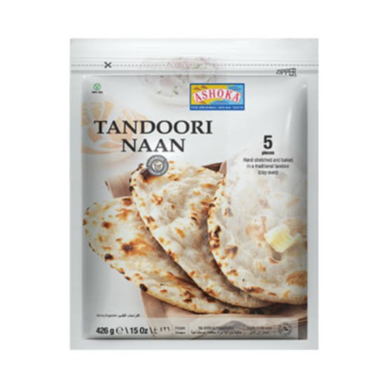 ASHOKA TANDOORI NAAN PLAIN (5PC) 426GM